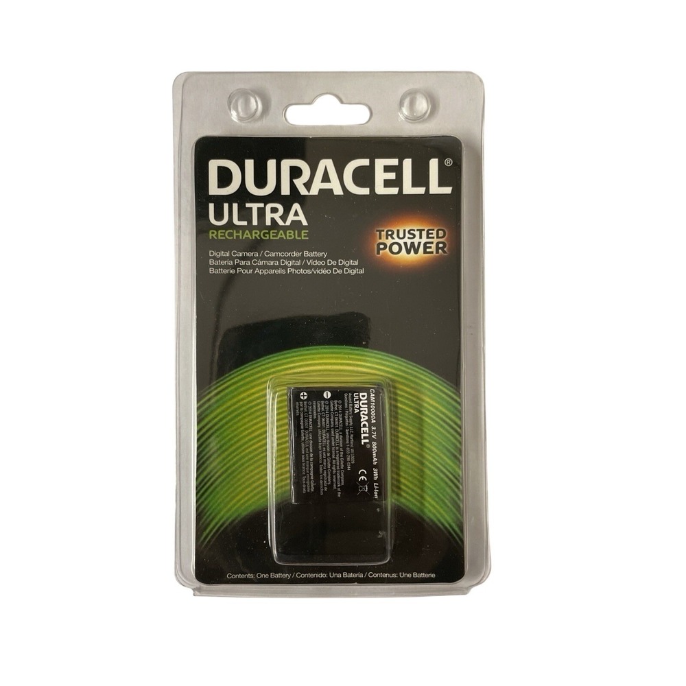 Duracell Ultra Rechargeable Digital Camera Camcorder Battery CAM 10000‎ A